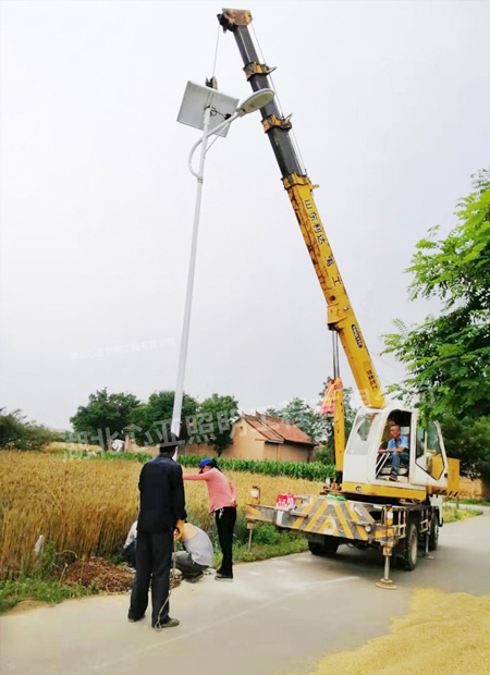 甘肅省慶陽市寧縣中村鎮(zhèn)新源村太陽能路燈項目
