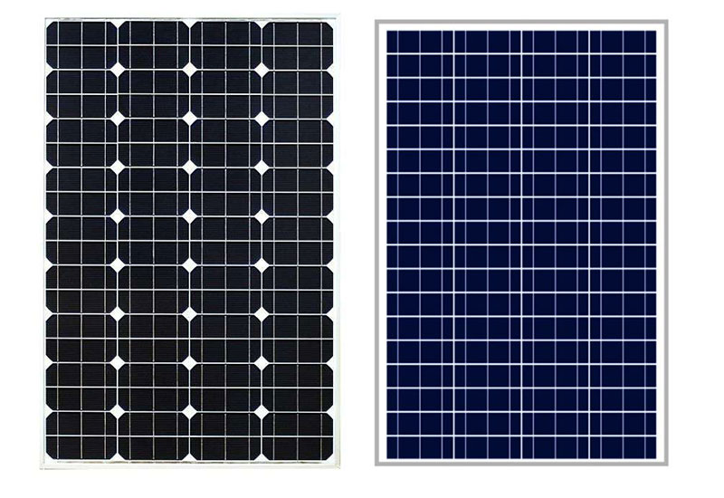 太陽能路燈的太陽能電池板是多晶硅好,還是單晶硅好?