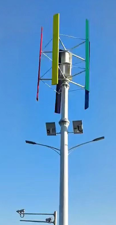 微風(fēng)發(fā)電路燈